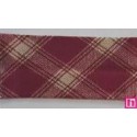 3314-30-01 BIES PERFILADO DIOGO-VICHY 30 MM. POLIESTER 70%-ALGODON 30% GRANATE Venta en piezas de 25.00 M