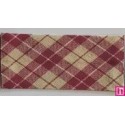 3315-30-01 BIES PERFILADO DIOGO-VICHY 30 MM. POLIESTER 70%-ALGODON 30% GRANATE Venta en piezas de 25.00 M
