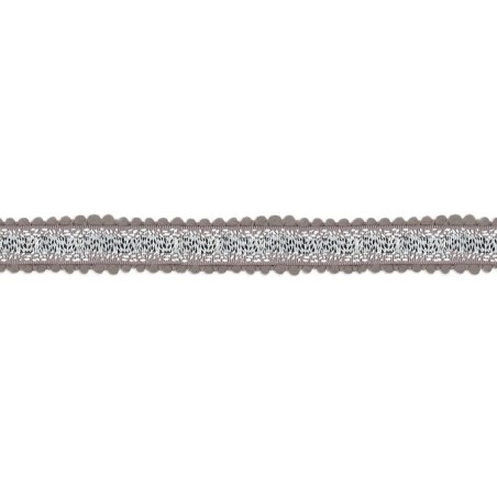 342413-0002 CINTA MADROÑO FANTASIA 25 MM. POLIESTER 100% GRIS Venta en piezas de 10.00 M