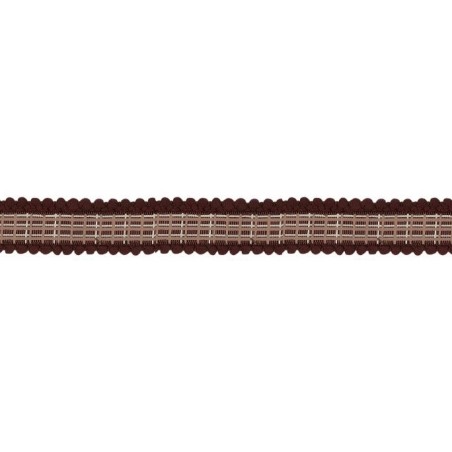 342413-0004 CINTA MADROÑO FANTASIA 25 MM. POLIESTER 100% MARRON Venta en piezas de 10.00 M
