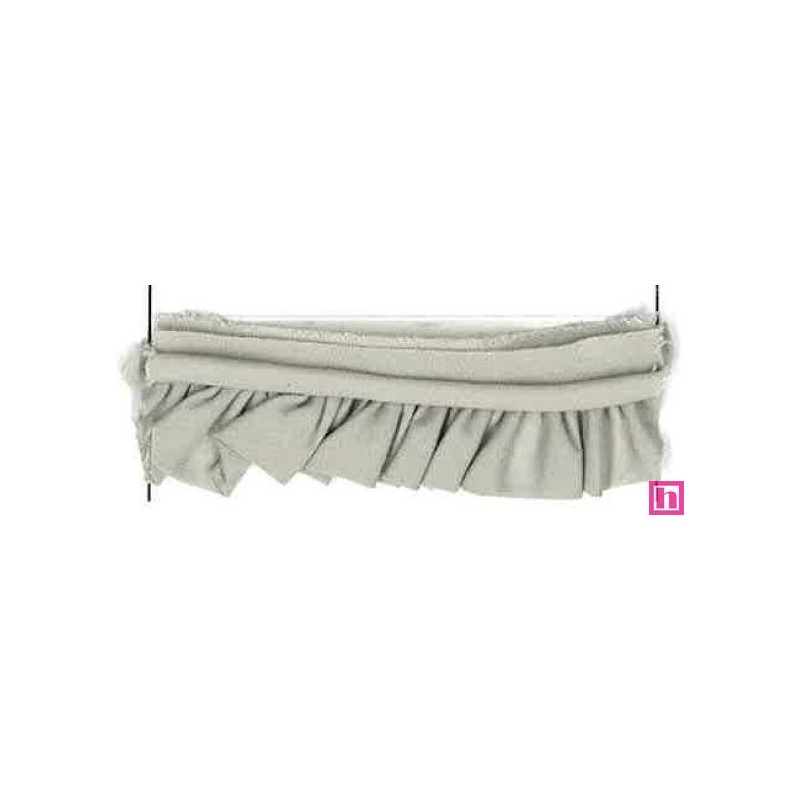 36224 VIVO FRUNCIDO CAMELIA POLIESTER 50%-ALGODON 50% GRIS Venta en piezas de 25.00 M