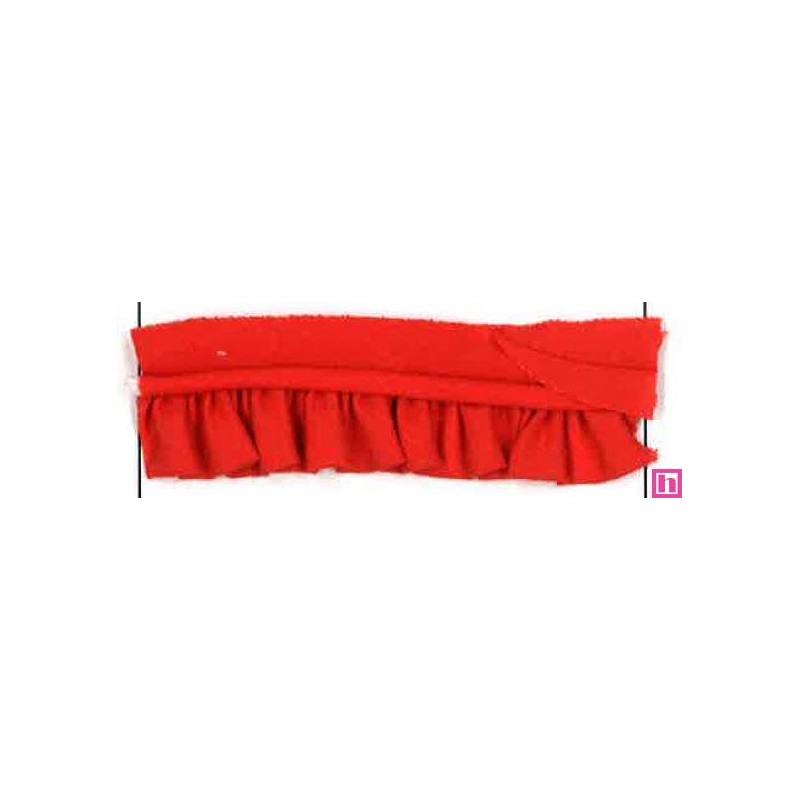 43152 VIVO FRUNCIDO CAMELIA POLIESTER 50%-ALGODON 50% CORAL Venta en piezas de 25.00 M