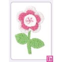 508156-00 APLICACION GANCHILLO ANALA FLOR 43X64 MM. ALGODON 100% ROSA Venta en piezas de 10.00 U