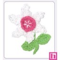 508158-00 APLICACION GANCHILLO ANALA FLOR 56X70 MM. ALGODON 100% BLANCO Venta en piezas de 10.00 U