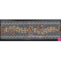 537380-102 GALON ORGANZA FANTASIA AFRODITA 40 MM. PET+METALLIC DORADO Venta en piezas de 12.90 M