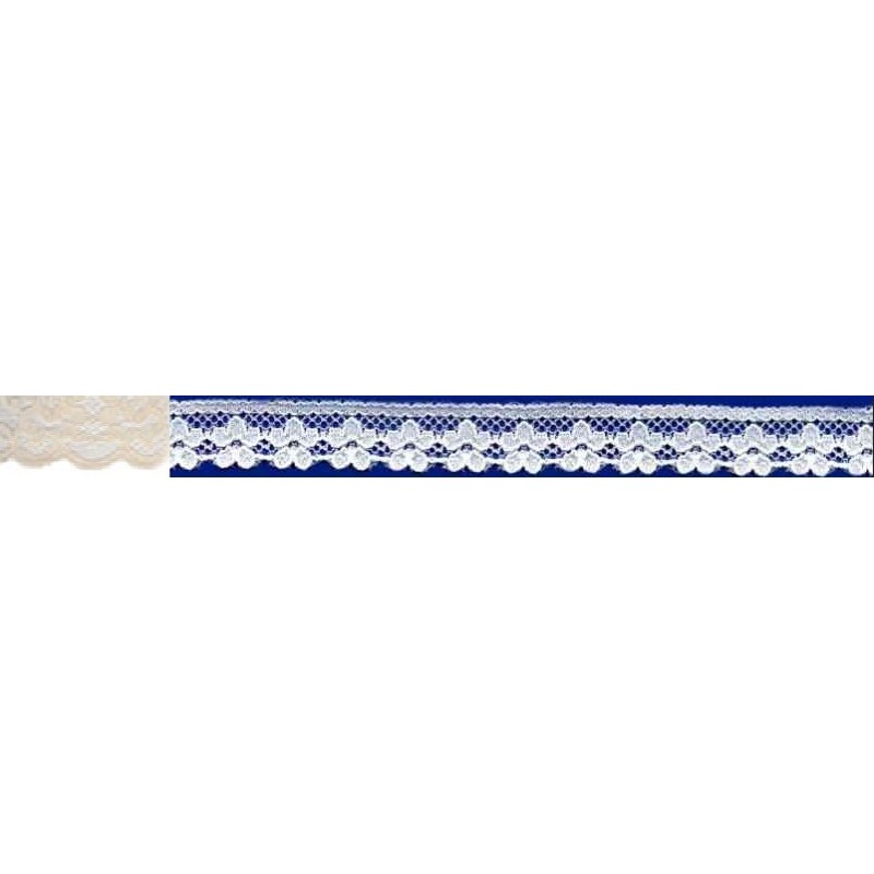 58564 ZARINA PUNTILLA NYLON 10 MM. POLIAMIDA 100% MARFIL Venta en piezas de 20.00 M