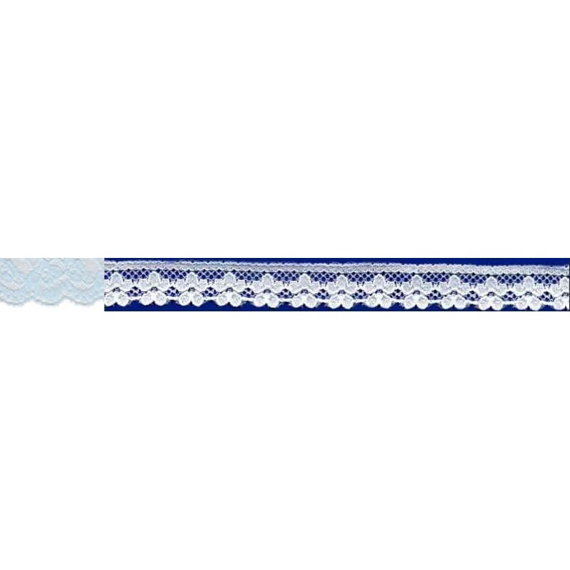 58565 ZARINA PUNTILLA NYLON 10 MM. POLIAMIDA 100% CELESTE Venta en piezas de 20.00 M