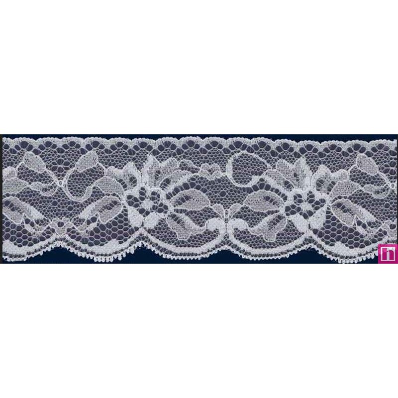 58571 AICHA PUNTILLA NYLON 50 MM. POLIAMIDA 100% BLANCO Venta en piezas de 20.00 M