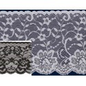 58586 FLORA PUNTILLA NYLON 110 MM. POLIAMIDA 100% NEGRO Venta en piezas de 20.00 M