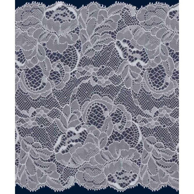 59571 GALON NYLON ELASTICO ANAAN 180 MM. POLIAMIDA 100% BLANCO Venta en piezas de 20.00 M