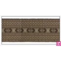 606033-30-04 CINTA JACQUARD CLEO 30 MM. POLIESTER 100% MARRON/DORADO Venta en piezas de 10.00 M