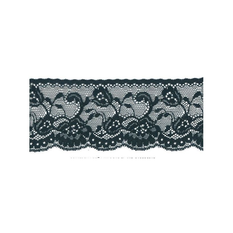 61315 LUCETTE PUNTILLA NYLON 55 MM. POLIAMIDA 100% NEGRO Venta en piezas de 20.00 M