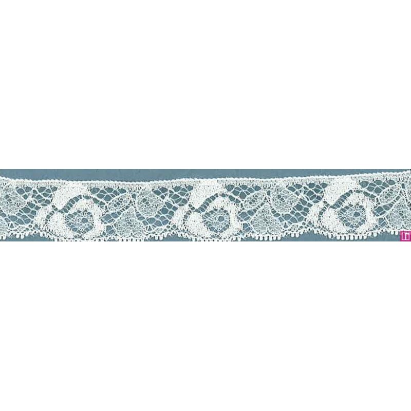 64319 PUNTILLA NYLON CIRO 25 MM. POLIAMIDA 100% MARFIL Venta en piezas de 20.00 M