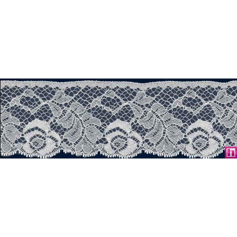 64327 PUNTILLA NYLON CIRO 50 MM. POLIAMIDA 100% BLANCO Venta en piezas de 20.00 M