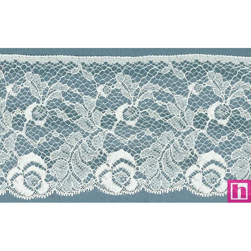 64331 PUNTILLA NYLON CIRO 80 MM. POLIAMIDA 100% MARFIL Venta en piezas de 20.00 M
