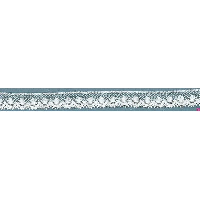 64345 PUNTILLA VALENCIE KANU 10 MM. ALGODON 92%-POLIAMIDA 8% BLANCO Venta en piezas de 20.00 M