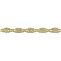 654714-100 REMATE GUIPUR FANTASIA MAXWELL 15 MM. POLIESTER 100% DORADO Venta en piezas de 9.10 M