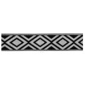 655375-101 CINTA JACQUARD RAYAN 33 MM. POLIESTER 100% NEGRO/PLATA Venta en piezas de 7.00 M