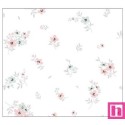 67044 DOBLE GASA ESTAMPADA THELMA (01) 135 CM. 128 GR/M2. ALGODON 100% BLANCO Venta en piezas de 6.00 M
