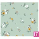 67046 DOBLE GASA ESTAMPADA THELMA (03) 135 CM. 128 GR/M2. ALGODON 100% VERDE Venta en piezas de 6.00 M