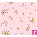 67047 DOBLE GASA ESTAMPADA THELMA (04) 135 CM. 128 GR/M2. ALGODON 100% ROSA Venta en piezas de 6.00 M