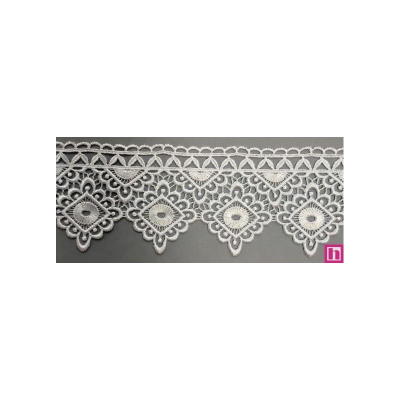 67084 PUNTILLA GUIPUR CHRISTIAN 70 MM. POLIESTER 100% BLANCO Venta en piezas de 19.30 M