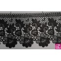 67103 PUNTILLA GUIPUR ELIEL 110 MM. POLIESTER 100% NEGRO Venta en piezas de 19.30 M