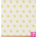 67113 TEJIDO ESTAMPADO ADELINE (01) 1.50 M. 115 GR/M2. ALGODON 100% BLANCO/AMARILLO Venta en piezas de 10.00 M