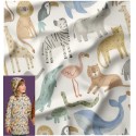 67644 TEJIDO ANORAK-IMPERMEABLE BABIES-ZOO (01) 140 CM. 220 GR/M2. POLIURETANO 100% BLANCO Venta en piezas de 10.00 M