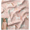 67646 TEJIDO ANORAK-IMPERMEABLE BABIES-UNICORNIO (03) 140 CM. 220 GR/M2. POLIURETANO 100% ROSA Venta en piezas de 10.00 M
