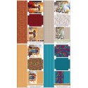 68014 PACK 4 PATRONES MOCHILA RUCKSACK - PANEL 140X190 - HALF PANAMA ALGODON 100% LAMINADO Venta en piezas de 1.00 U