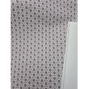 68033 TEJIDO ESTAMPADO SESAMO (96) 150 CM. 145 GR/M2. ALGODON 100% NATURAL/MORADO Venta en piezas de 10.00 M