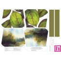 68124 TOTE BAGS HOJAS - REVERSIBLE Y REPELENTE AL AGUA (15) 45X50 CMS. POLIESTER 100% VERDE Venta en piezas de 1.00 U