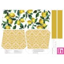 68136 TOTE BAGS LIMONES - REVERSIBLE Y REPELENTE AL AGUA (27) 45X50 CMS. POLIESTER 100% AMARILLO Venta en piezas de 1.00 U