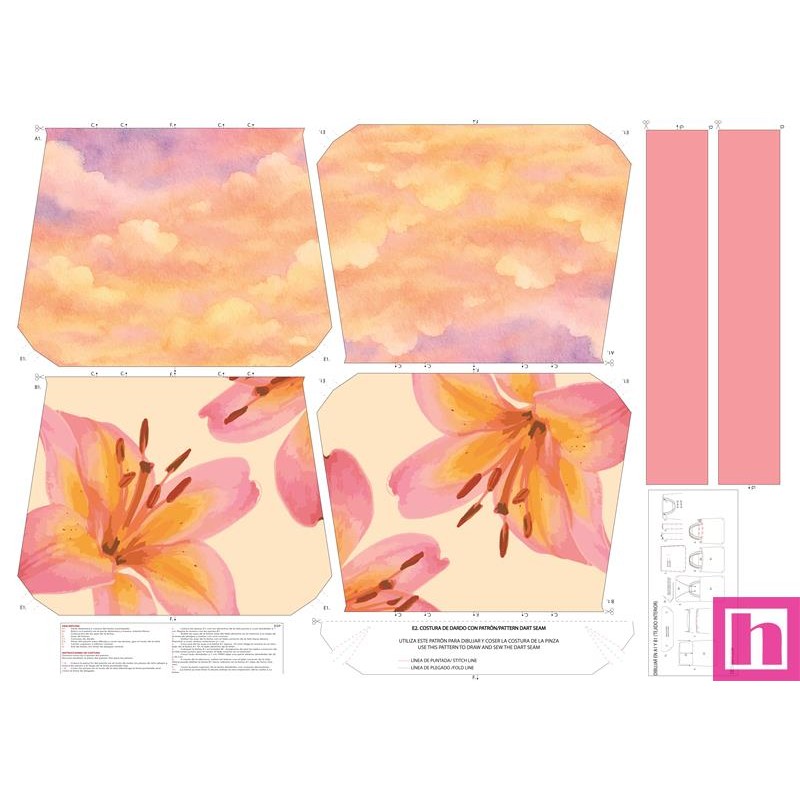 68139 TOTE BAGS ATARDECER NARANJA - REVERSIBLE Y REPELENTE AL AGUA (30) 45X50 CMS. POLIESTER 100% NARANJA Venta en piezas de 1.