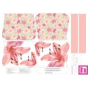 68142 TOTE BAGS LIRIOS - REVERSIBLE Y REPELENTE AL AGUA (33) 45X50 CMS. POLIESTER 100% ROSA Venta en piezas de 1.00 U