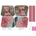 68147 TOTE BAGS HOJAS ROSAS - REVERSIBLE Y REPELENTE AL AGUA (38) 45X50 CMS. POLIESTER 100% ROSA Venta en piezas de 1.00 U