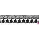 727388-002 FLECO BOLILLO SHAIRA 30 MM. POLIESTER 100% NEGRO Venta en piezas de 25.00 M