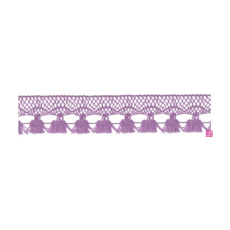 727388-021 FLECO BOLILLO SHAIRA 30 MM. POLIESTER 100% LILA Venta en piezas de 25.00 M