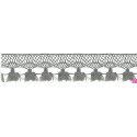727388-034 FLECO BOLILLO SHAIRA 30 MM. POLIESTER 100% GRIS Venta en piezas de 25.00 M