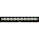 727391-1100 REMATE FANTASIA ANAYA 10 MM. POLIESTER 100% BLANCO/DORADO Venta en piezas de 25.00 M