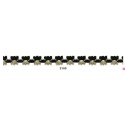 727391-2100 REMATE FANTASIA ANAYA 10 MM. POLIESTER 100% NEGRO/DORADO Venta en piezas de 25.00 M