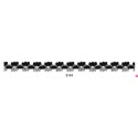727391-2101 REMATE FANTASIA ANAYA 10 MM. POLIESTER 100% NEGRO/PLATA Venta en piezas de 25.00 M
