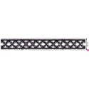 908250-0002 GALON GUIPUR FANTASIA AICHA 23 MM. POLIESTER + POLIETILENO NEGRO Venta en piezas de 13.70 M