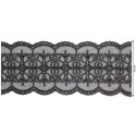 908258-103 GALON TUL FANTASIA 70 MM. GAMORA POLIESTER 100% PLATA Venta en piezas de 9.10 M