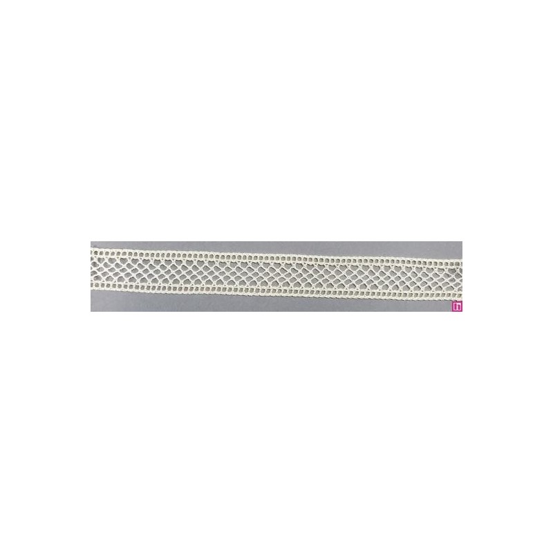 9270-102 ENTREDOS REJILLA BOLILLO TRUMAN 17 MM. ALGODON 100% MARFIL Venta en piezas de 25.00 M