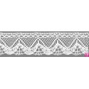 9300-0 PUNTILLA BOLILLO IVOON 40 MM. ALGODON 100% BLANCO Venta en piezas de 25.00 M