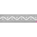 9309-0 ENTREDOS BOLILLO JACKY 25 MM. ALGODON 100% BLANCO Venta en piezas de 25.00 M