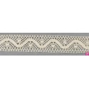 9309-102 ENTREDOS BOLILLO JACKY 25 MM. ALGODON 100% MARFIL Venta en piezas de 25.00 M