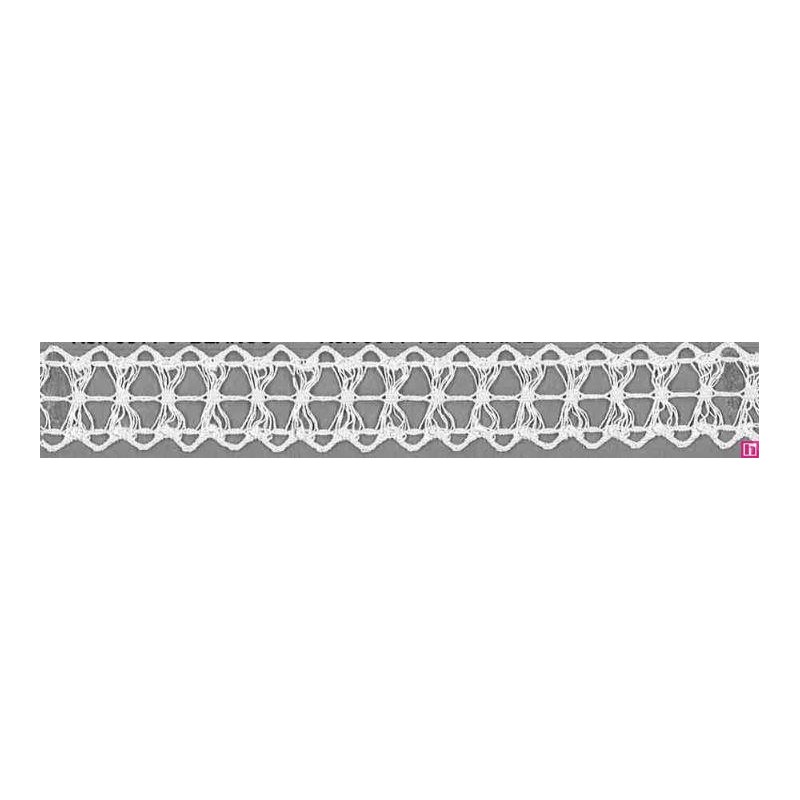 9311-0 GALON BOLILLO KAEL 23 MM. ALGODON 100% BLANCO Venta en piezas de 25.00 M